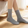 Light grey sporty casual cotton socks for men and women, long trendy socks, disposable men's socks details Picture